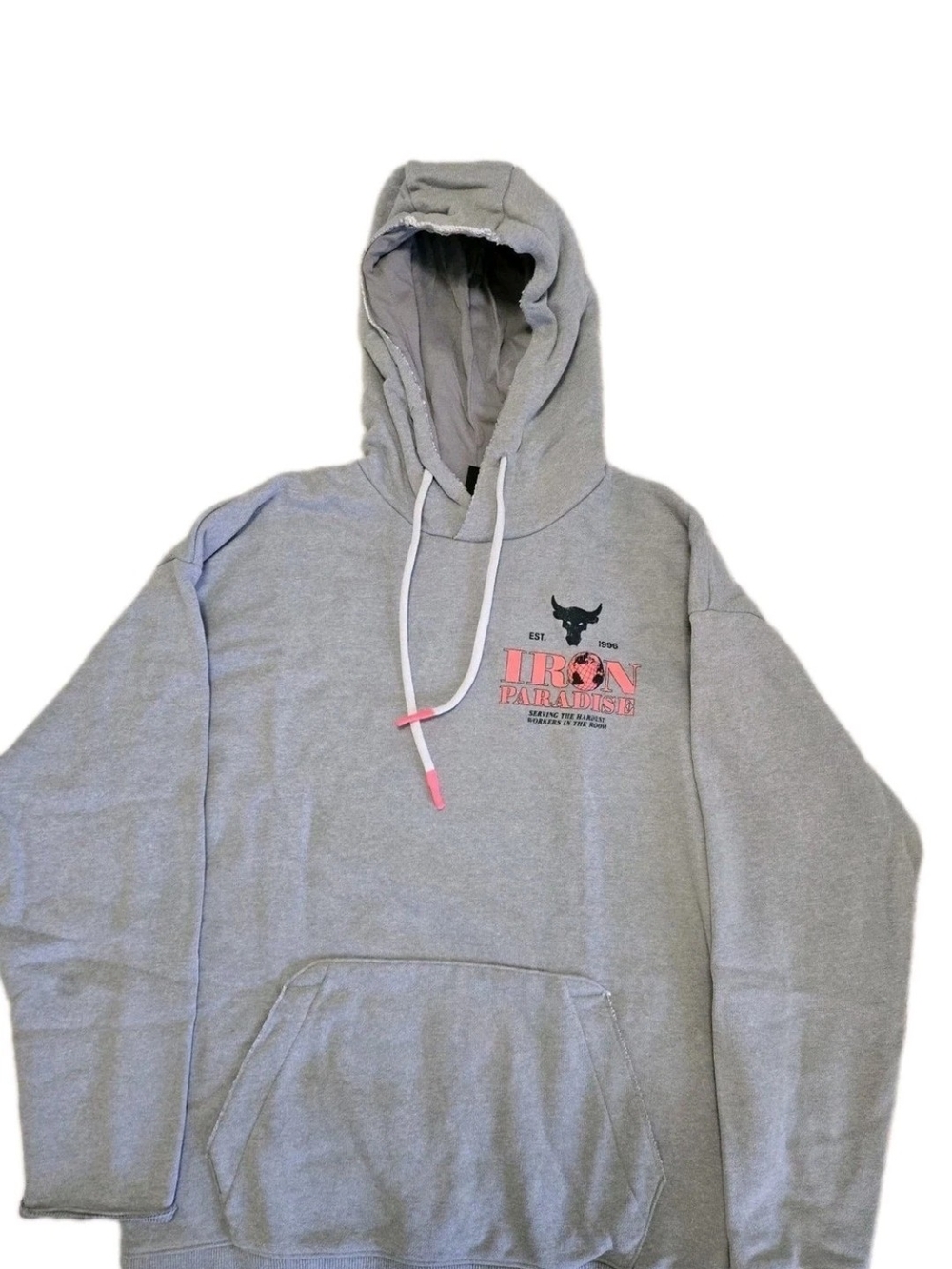 FLAWED / CUSTOM: Under Armour Project Rock Iron Paradise Hoodie (Men's M)